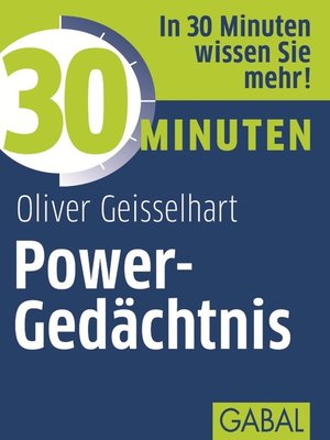 cover image of 30 Minuten Power-Gedächtnis